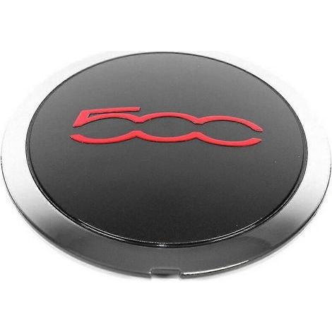 Enjoliveur de 133 mm compatible avec les roues de la série 500, enjoliveur central 68078419ac 68078421ac, couvercle 51884863, rouge. (1/4)