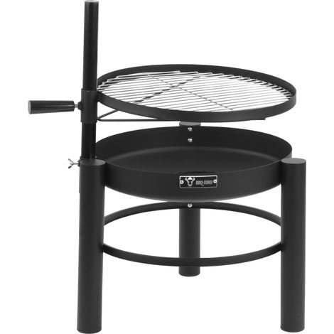 BBQ-Toro Feuerschale mit Grillrost Ø 50 cm, Höhenverstellbarer Grillrost, Feuerkorb, Feuerstelle (1/5)
