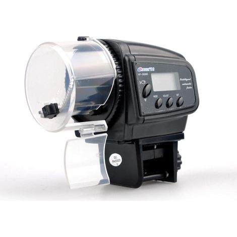 Distributeur Automatique Nourriture Aquarium pour Les Poissons, écran LCD et Orientable Contrôle (1/5)