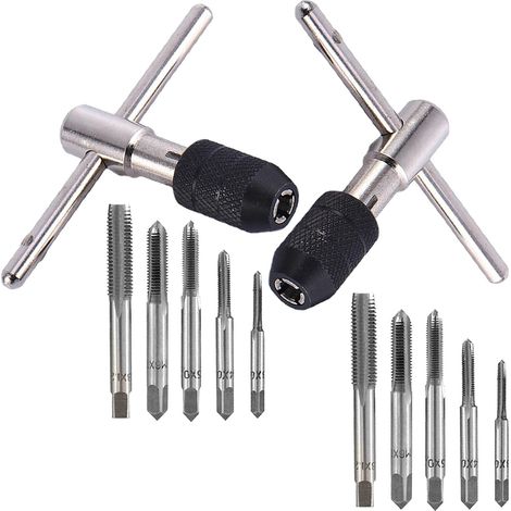 EASYCOMFORT D'Outils à Tarauder pour Robinet à Main,12 Pièces Jeu D'Outils à Tarauder Taraudage Kit D'Outils à Main Kit Kit D'Outils (1/5)