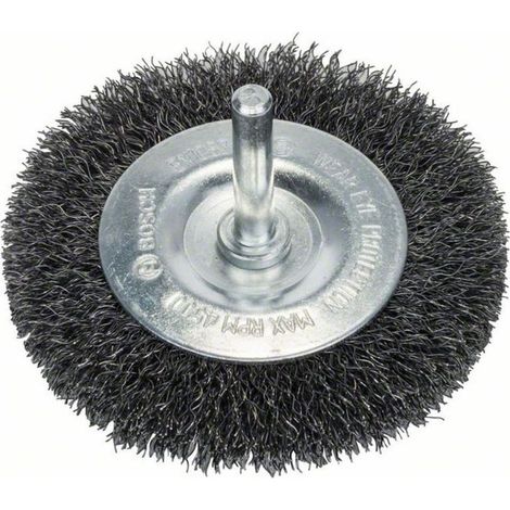 Bosch Accessories Scheibenbürste, gewellt, 75 mm, 0,2 mm, 10 mm, 4500 U/min Schaft-Ø 6 mm 160862201