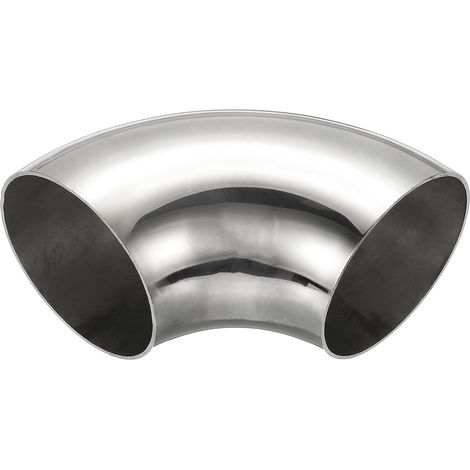 Coude À 90 Degrés Mandriné, 70mm OD D'Échappement En Acier Raccord De Tuyauterie Inoxydable 304 pour Tuyau Main Courante D'Escalier HVAC - 70 mm (1/5)