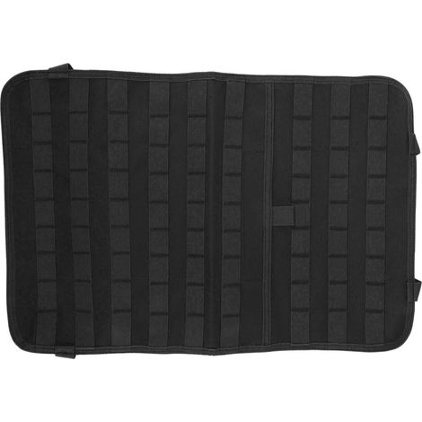 Organisateur de siège arrière suspendu voiture, sac de rangement nylon noir polyvalent, grand volume protège-dossier (1/5)