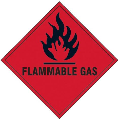 Scan Flammable Gas Sav 100 x 100mm Sign