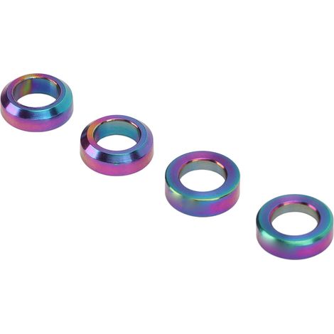 4 pièces Spacer Caliper Frein Vélo Titane Alliage Concave Convex Washer Coloré pour VTT (1/5)