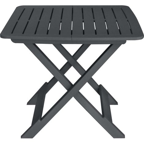 Maison Exclusive - Set da Bistrot 3 pz Pieghevole in Plastica Antracite