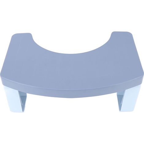 Tabouret de toilette pliable en PP, tabouret de toilette portable pour les voyages, bleu (1/5)