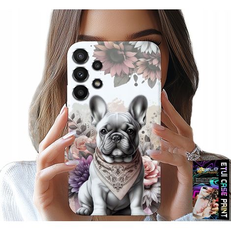 Custodia per Samsung Galaxy A13 4G - bulldog bulldog cani razze canine retro (1/5)