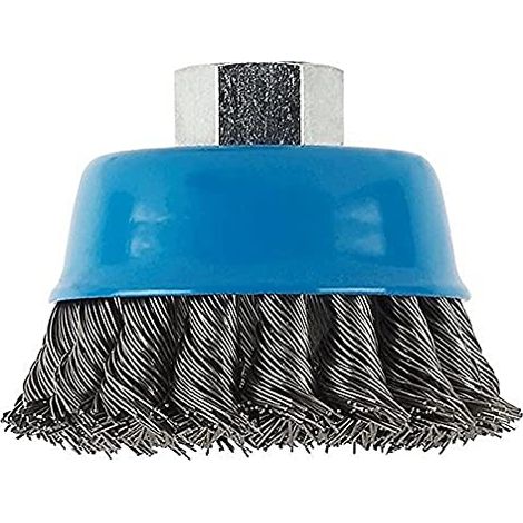 Spazzola superiore pesante PRO Metal, 100 x 0,8 mm, filettatura