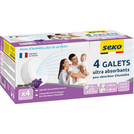 Recharges Absorbeur D'humidité 4 Galets De 450 G Parfum Lavande Recharges Absorbeur D'humidité 4 Galets De 450 G Parfum Lavande