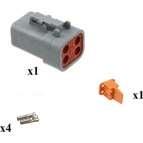 Kit Connecteur DTP series Mâle 4 Voies