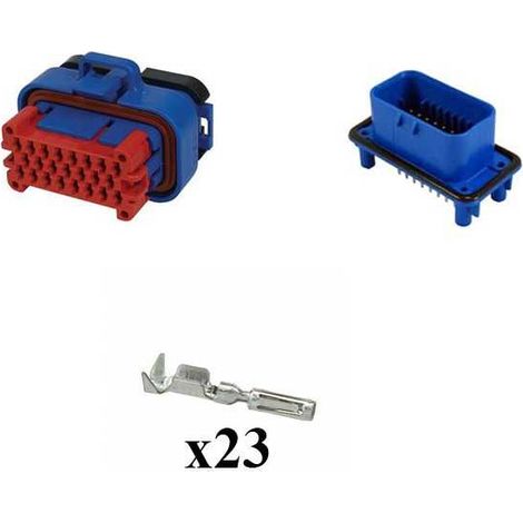 Kit Connettore Ampseal Maschio Femmina 23 Vie blu da circuito stampato