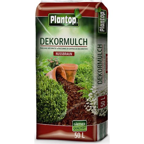PLANTOP Dekormulch nussbraun, 50 Ltr (1/2)