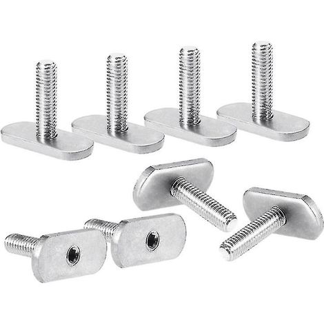 Lot de 8 vis et écrous M6 pour rails/rails de kayak, boulons de fixation de rechange en acier inoxydable à rainure en T pour engrenages. (1/5)