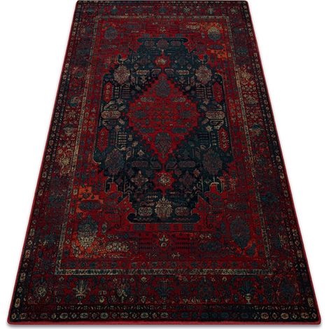 Wollteppich OMEGA HARUN blau red 235x350 cm