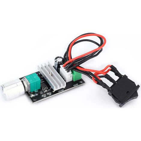 Contrôleur de vitesse moteur DC 6-28V, régulateur PWM réversible avec interrupteur sens horaire/antihoraire, variateur de tension pour moteur à courant continu. (1/5)