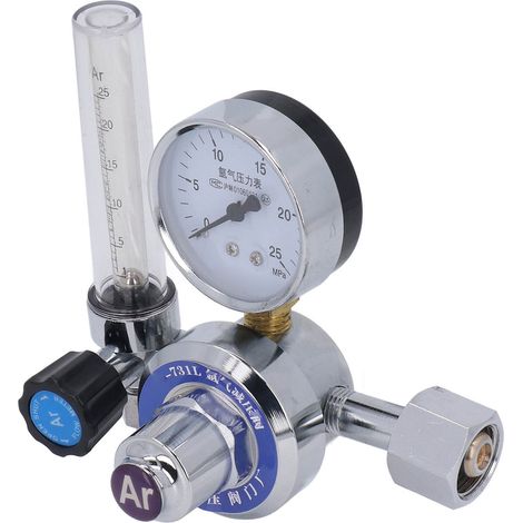 Régulateur de gaz de soudage, manomètre Agron, double débitmètre, vanne, débitmètre MIG, accessoire de soudage en laiton (1/5)