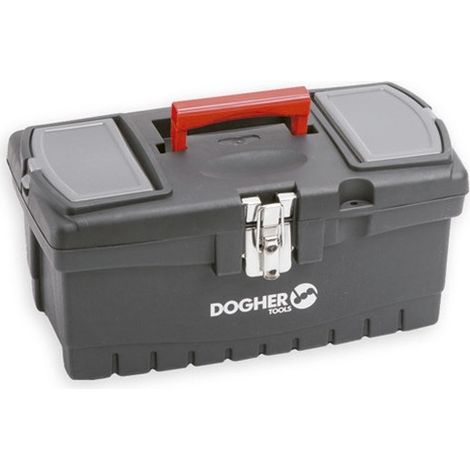 Boîte en plastique, fermeture métallique simple (410 x 230 x 200 mm)  DOGHER 050-009