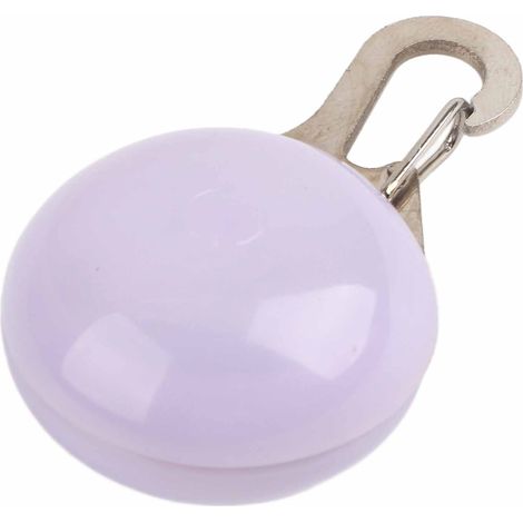 Pendentif lumineux LED pour animaux de compagnie, 3 modes d'éclairage, lumière d'avertissement de sécurité nocturne, collier à clipser (blanc laiteux) (1/5)