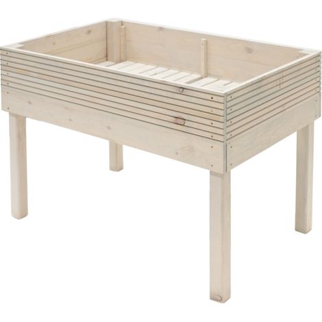 Westmann Holz Hochbeet Frieda Grau 119x75x79 cm