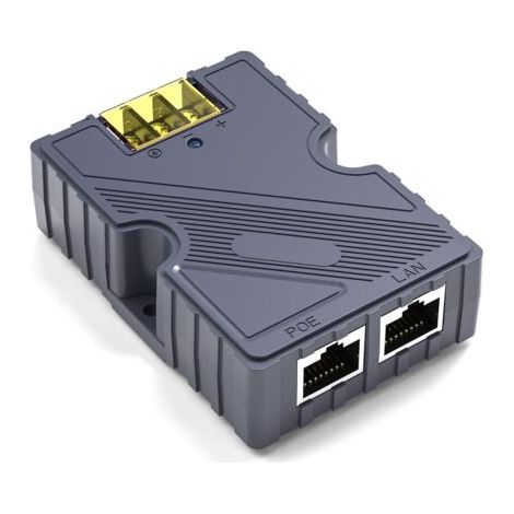 QORVA- Injecteur PoE 48-57V 3A GigE Passif ABS Protection ESD contre les surtensions 150W, avec LAN, pour Kit Internet Starlink Satellite
