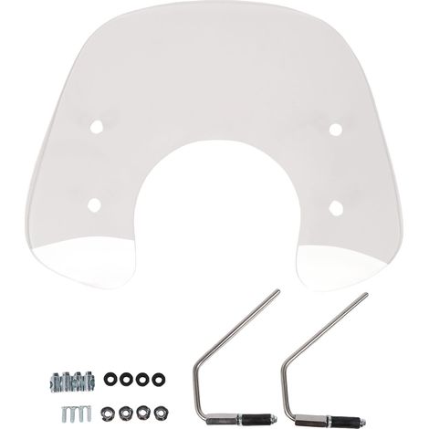 Pare-brise de moto en acier au carbone acrylique, réduit le flux d'air, déflecteur de vent de remplacement pour Primavera 50 125 150 Transparent (1/5)