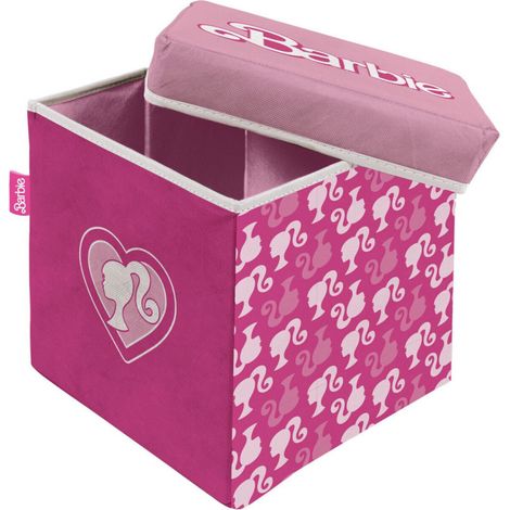 Tabouret de rangement cube - Barbie (1/3)