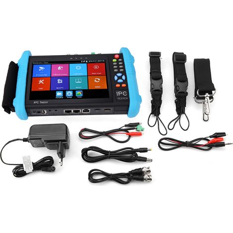 Jeffergarden Testeur de vidéosurveillance IP IPC-9800ADHS Plus 7" 4K H.265 TVI CVI AHD Analogique AC (1/5)