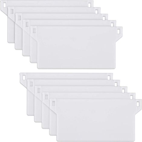 10 Pièces Contrepoids Store Vertical, Plastique Robuste, 127mm, Remplacement Lames, Salon Chambre Cuisine (1/5)