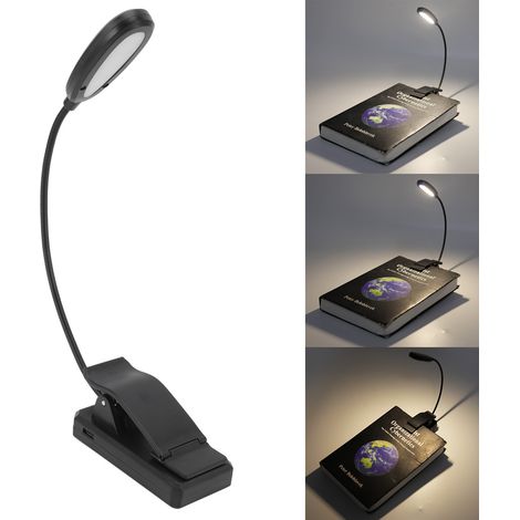 LED-Klemmleuchte für den Schreibtisch, LED-Leseleuchte, Leselampe fürs Studentenwohnheim, Klavierlampe, wiederaufladbare Notenclip-Lampe mit USB-Anschluss (1/5)