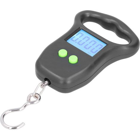 Tragbare digitale Hängewaage, leichtes ABS-Material, klares, hintergrundbeleuchtetes Display, ideal zum Angeln, Reisen und Wiegen von Paketen (1/5)