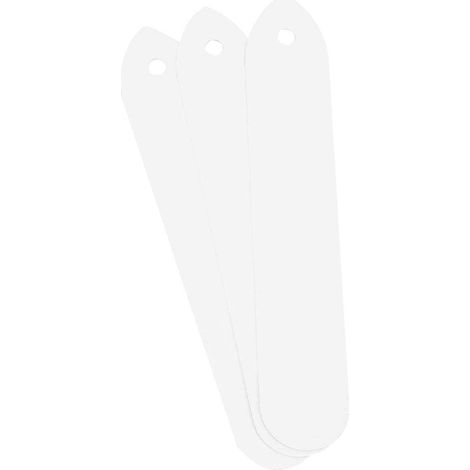 Lot 100 marqueurs pots fleurs PVC – blanc – jardin