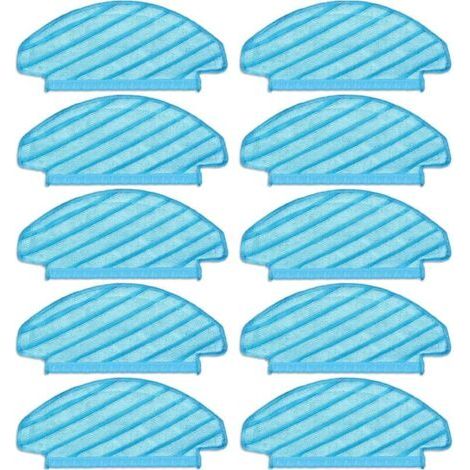 (10 pièces) Tampons de vadrouille lavables et réutilisables pour aspirateur T8/ T8+/ T8 AIVI/ Série T8/ N8 Pro, chiffons de vadrouille, lingettes de nettoyage durables (1/4)