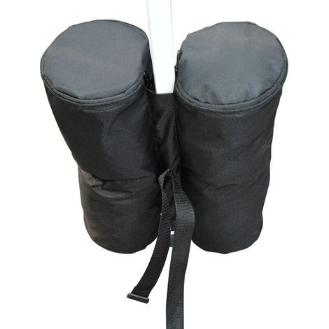 Set of 4 sturdy black supports for folding pavilions and reception tents, ideal for optimal stability of marquees. (1/5)