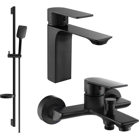Mexen Alexa DS62 Badewannenset, schwarz - 71203DS62-70 (1/4)