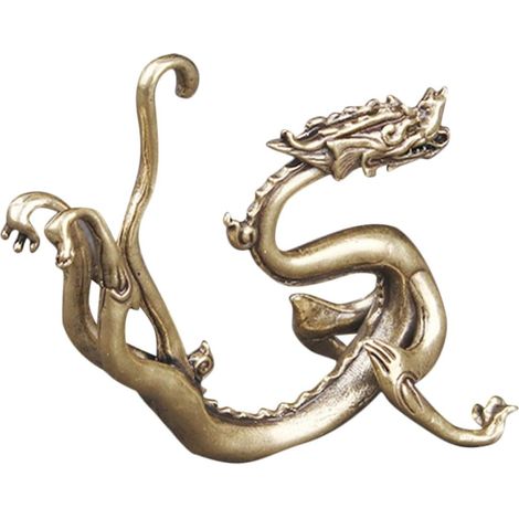 de dragon en laiton au style rétro idéale comme sculpture