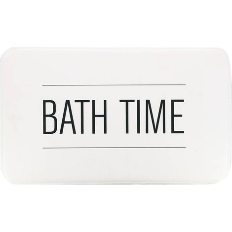 Bedruckter mikrofaserteppich 45x75cm - neo retro weiss - Tendance