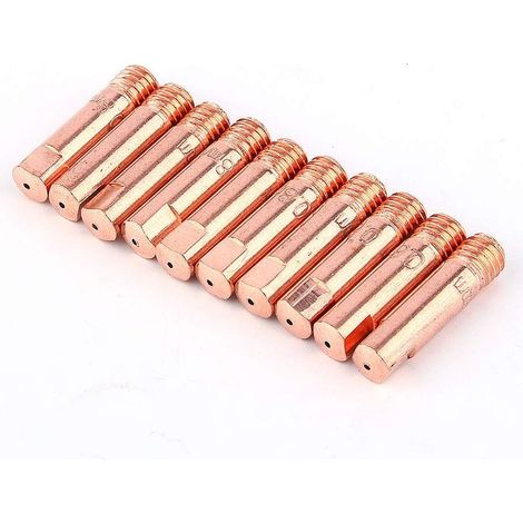 Lot 10 pointes contact 0.8x25mm – 15AK MIG – support soudure torche (1/5)