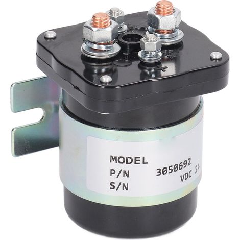 Relais 200 A 24 V CC, bobine en laiton, boîtier ABS, relais de forte intensité pour applications automobiles et industrielles. (1/5)