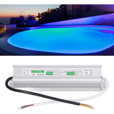 Driver LED, alimentation LED avec indice d'étanchéité IP67, transformateur LED, transformateur basse tension, convertisseur CC-CC 110V-260VAC vers 12V, alimentation à découpage LED à tension constante (1/5)