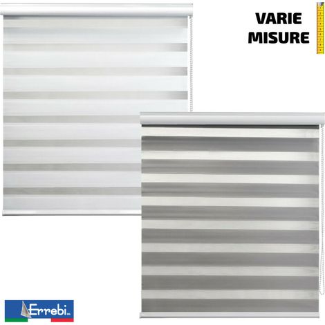 TENDA A RULLO ZEBRA NOTTE &GIORNO COLOREGRIGIO 100X250CM.COD.71172 (1/3)