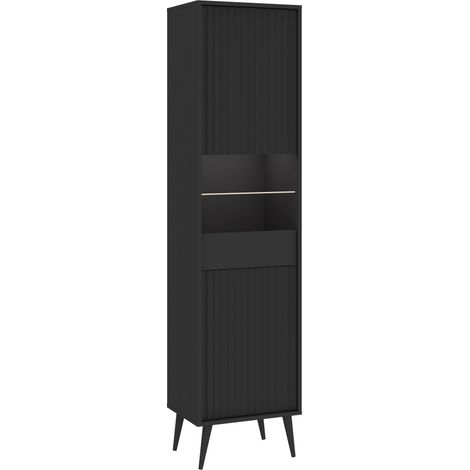 Vitrine BARCELONA - 1 Porte Gris (1/3)