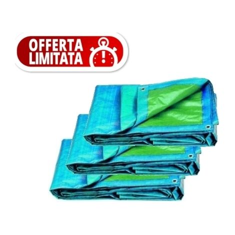 Telo rinforzato 5x6m 3pz - Offerta Limitata