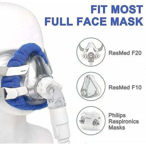 Alovez – Lot de 4 doublures de masque CPAP souples – Confort en coton – Réduit les irritations cutanées – Compatible avec masques CPAP (1/4)