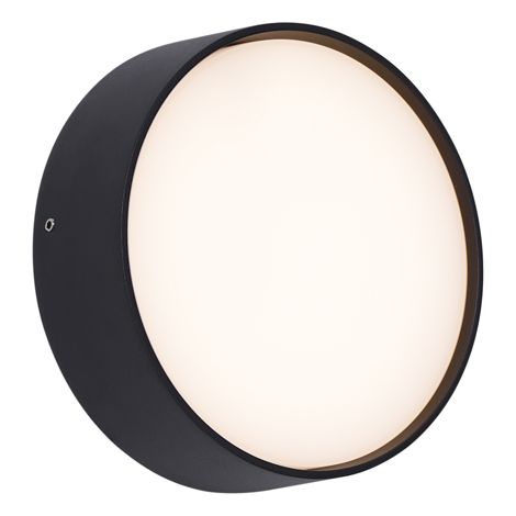 Moderne Außenwandleuchte Schwarz inkl. LED IP65 - Dop