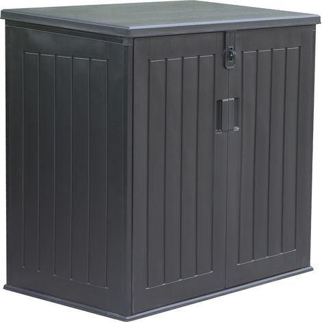 Gardiun – Coffre de jardin en résine 775 L – Dimensions 116x71x109/112,5 cm – Fermeture amortisseur à gaz – Protection UV