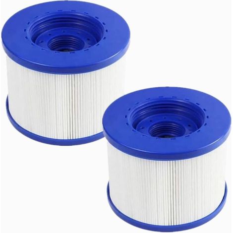 Cartouches Filtre Spa a Visser.Filtre à Vis pour Spa Gonflable Pas De Vis 60mm.Cartouche Filtre pour Spa. Compatible pour Cosy Spa. Clever Spa. Rechange Filtre pour Spa. (Bleu-2) (1/5)