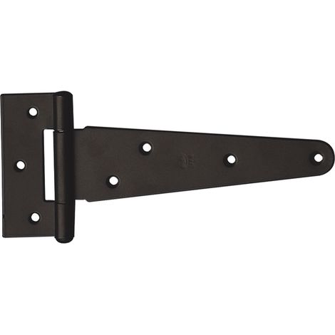 Charnière en Acier pour Portes Type T Installation Facile Adaptée Portes Placard et Jardin Charnière Papillon Noir 150 mm Acier allié (1/4)