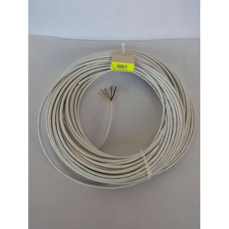 Elettroservice 50 metri cavo allarme schermato 6 conduttori di cui  4x0,22 mm &432x0,75 mm fa-20/b50
