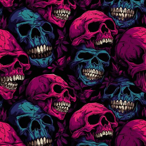Tela Oxford decorativa para exteriores - Motivo de calavera I DX4668 (1/5)